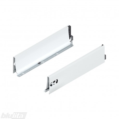 TANDEMBOX intivo/antaro stalčiaus šonai NL 450&nbsp;mm, K&nbsp;aukštis, baltos „Silk“ spalvos, pora