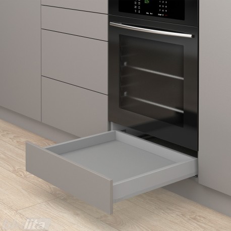 MERIVOBOX N stalčiaus komplektas, NL&nbsp;500&nbsp;mm, 40&nbsp;kg, BLUMOTION, pilkas „Indium“, EXPANDO&nbsp;T