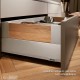 MERIVOBOX E stalčiaus komplektas su BOXCOVER, NL&nbsp;270&nbsp;mm, 40&nbsp;kg, TIP-ON BLUMOTION, pilkas „Indium“, EXPANDO&nbsp;T