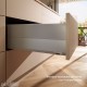 MERIVOBOX E stalčiaus komplektas su BOXCAP, NL&nbsp;550&nbsp;mm, 40&nbsp;kg, TIP-ON BLUMOTION, pilkas „Indium“