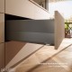 MERIVOBOX E stalčiaus komplektas su BOXCAP, NL&nbsp;550&nbsp;mm, 70&nbsp;kg, BLUMOTION, pilkas „Orion“, EXPANDO&nbsp;T