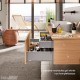 MERIVOBOX K stalčiaus komplektas, NL&nbsp;450&nbsp;mm, 40&nbsp;kg, BLUMOTION, pilkas „Indium“