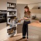 MERIVOBOX E vidinis stalčius su BOXCOVER ir stiklu, NL&nbsp;550&nbsp;mm, 70&nbsp;kg, TIP-ON BLUMOTION, pilkas „Indium“, fasadas su L1058 stiklu