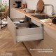 MERIVOBOX E stalčius po kriaukle su BOXCAP, NL&nbsp;500&nbsp;mm, 70&nbsp;kg, BLUMOTION, pilkas „Indium“, EXPANDO&nbsp;T