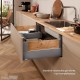MERIVOBOX E stalčius po kriaukle su BOXCOVER, NL&nbsp;600&nbsp;mm, 70&nbsp;kg, TIP-ON BLUMOTION, pilkas „Orion“