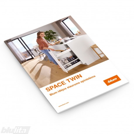 Brošiūra – SPACE TWIN – Blum idėjos siauroms spintelėms, lietuvių kalba