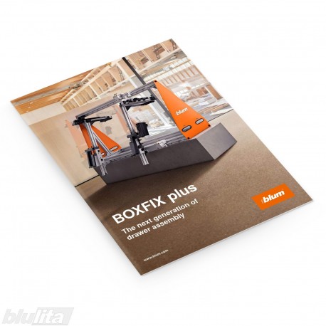 Brošiūra – BOXFIX plus – The next generation of drawer assembly, anglų kalba