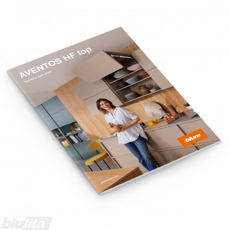 Skrajutė – AVENTOS HF top – Technical data sheet, anglų kalba
