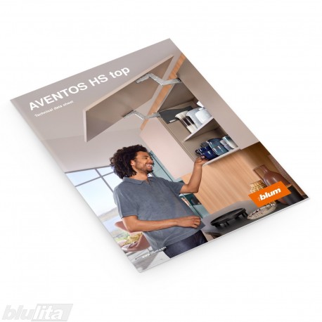 Skrajutė – AVENTOS HS top – Technical data sheet, anglų kalba