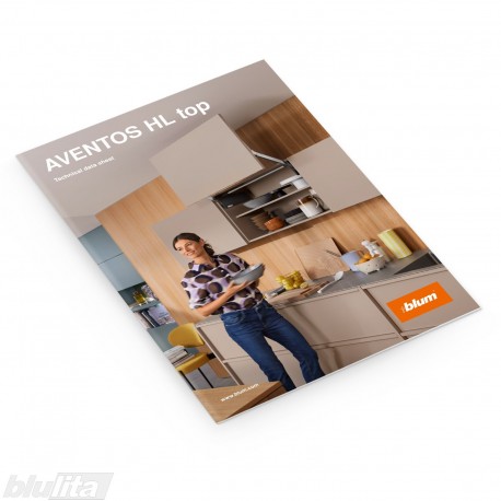 Skrajutė – AVENTOS HL top – Technical data sheet, anglų kalba