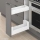 MERIVOBOX SPACE TWIN komplektas su BOXCOVER, NL&nbsp;270&nbsp;mm, 40&nbsp;kg, BLUMOTION, baltas „Silk“