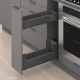 MERIVOBOX SPACE TWIN komplektas su BOXCOVER, NL&nbsp;350&nbsp;mm, 40&nbsp;kg, BLUMOTION, pilkas „Orion“