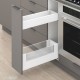 MERIVOBOX SPACE TWIN komplektas su BOXCOVER, NL&nbsp;550&nbsp;mm, 40&nbsp;kg, BLUMOTION, baltas „Silk“