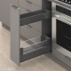 MERIVOBOX SPACE TWIN komplektas su BOXCOVER, NL&nbsp;450&nbsp;mm, 40&nbsp;kg, BLUMOTION, pilkas „Orion“