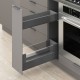 MERIVOBOX SPACE TWIN komplektas su BOXCOVER, NL&nbsp;550&nbsp;mm, 40&nbsp;kg, BLUMOTION, pilkas „Orion“, EXPANDO&nbsp;T