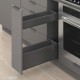 MERIVOBOX SPACE TWIN komplektas su BOXCAP, NL&nbsp;550&nbsp;mm, 40&nbsp;kg, BLUMOTION, pilkas „Orion“