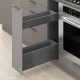 MERIVOBOX SPACE TWIN komplektas su BOXCAP, NL&nbsp;300&nbsp;mm, 40&nbsp;kg, BLUMOTION, pilkas „Orion“, EXPANDO&nbsp;T