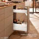 MERIVOBOX SPACE TWIN komplektas su BOXCAP, NL&nbsp;500&nbsp;mm, 40&nbsp;kg, BLUMOTION, baltas „Silk“