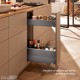 MERIVOBOX SPACE TWIN komplektas su BOXCAP, NL&nbsp;450&nbsp;mm, 40&nbsp;kg, BLUMOTION, pilkas „Orion“