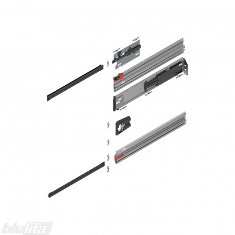 REVEGO uno nišos bėgelių komplektas su TIP-ON, NL&nbsp;800&nbsp;mm, dešinys