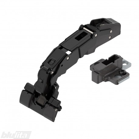 Lanksto komplektas 155° vidinis, kryžminė reguliuojama 9 mm plokštelė, juodos „Onyx“ spalvos