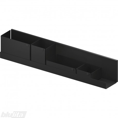 VS ADD BOARD BOX lentyna su metalinėmis dėžutėmis, plotis&nbsp;749 mm, juoda struktūrinė „Nero ST“