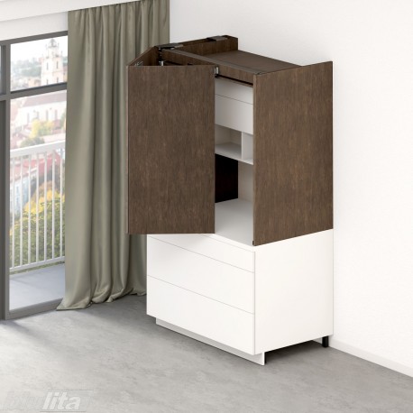 REVEGO duo komplektas, POH&nbsp;1357–1506&nbsp;mm, LWA&nbsp;1350&nbsp;mm, NL&nbsp;750 mm, kairys, cokolis V78