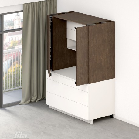 REVEGO uno+uno komplektas, POH&nbsp;1142–1356 mm, NL&nbsp;500 mm, kairys+dešinys, cokolis V70