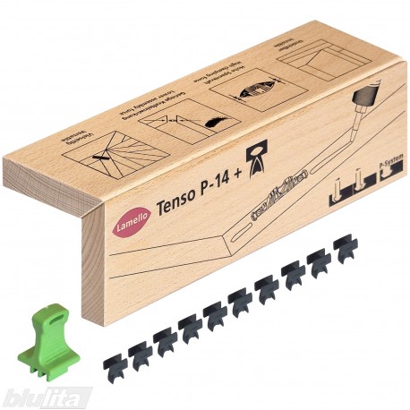 Lamello „Tenso P-14“ pavyzdys iš buko medienos