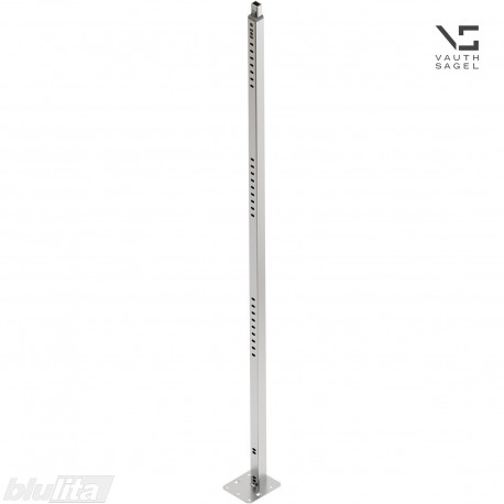 CORNERSTONE MAXX stovas be mechanizmų, montavimo aukštis 1350–1600&nbsp;mm, naudojamas su keturiomis lentynomis