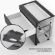 AMPEROS AC komplektas, skirtas NL&nbsp;500&nbsp;mm LEGRABOX ir NL 480/500/520&nbsp;mm MOVENTO, kištukinio lizdo tipas F, baltas blizgus