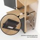 AMPEROS AC komplektas, skirtas NL&nbsp;500&nbsp;mm LEGRABOX ir NL 480/500/520&nbsp;mm MOVENTO, kištukinio lizdo tipas F, baltas blizgus