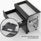 AMPEROS AC komplektas, skirtas NL&nbsp;500&nbsp;mm LEGRABOX ir NL 480/500/520&nbsp;mm MOVENTO, kištukinio lizdo tipas F, juodas matinis