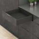 LEGRABOX K stalčiaus komplektas, NL&nbsp;550&nbsp;mm, 40&nbsp;kg, BLUMOTION, juodas „Carbon“
