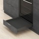 LEGRABOX N stalčiaus komplektas, NL&nbsp;500&nbsp;mm, 40&nbsp;kg, BLUMOTION, juodas „Carbon“