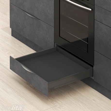 LEGRABOX N stalčiaus komplektas, NL&nbsp;450&nbsp;mm, 40&nbsp;kg, BLUMOTION, juodas „Carbon“, EXPANDO&nbsp;T