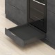 LEGRABOX N stalčiaus komplektas, NL&nbsp;550&nbsp;mm, 40&nbsp;kg, BLUMOTION, juodas „Carbon“, EXPANDO&nbsp;T