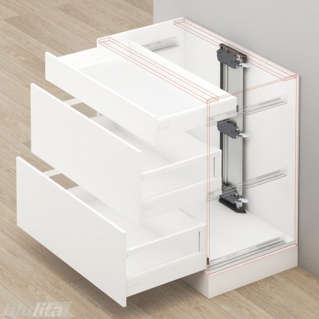 SERVO-DRIVE komplektas spintelei iš&nbsp;3&nbsp;stalčių