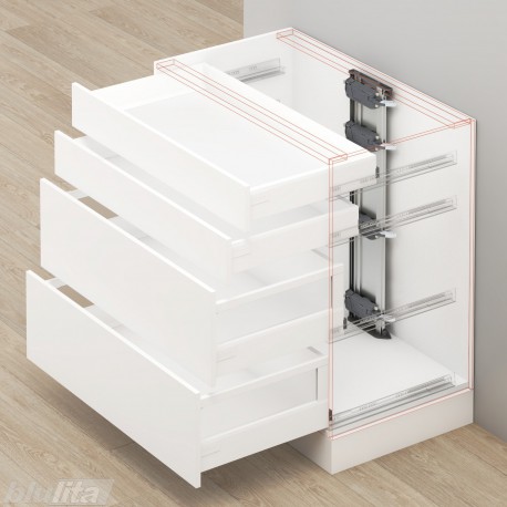 SERVO-DRIVE komplektas spintelei iš&nbsp;4&nbsp;stalčių