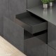 LEGRABOX K vidinio stalčiaus komplektas, NL&nbsp;600&nbsp;mm, 40&nbsp;kg, TIP-ON BLUMOTION, juodas „Carbon“