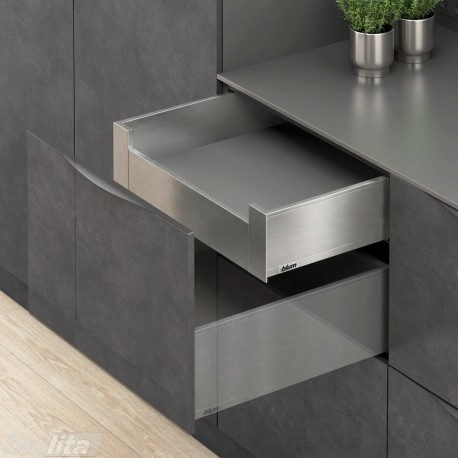 LEGRABOX K vidinio stalčiaus komplektas, NL&nbsp;450&nbsp;mm, 40&nbsp;kg, BLUMOTION, nerūd. plienas