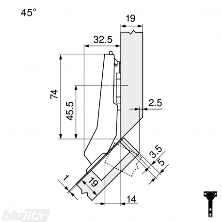 CLIP top lanksto komplektas N9, juoda ONYX