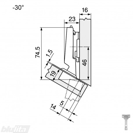 CLIP top lanksto komplektas N30