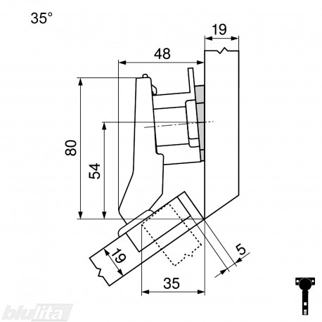 CLIP top lanksto komplektas N58, juodas ONYX
