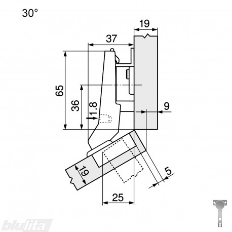 CLIP top lanksto komplektas N51, juodas ONYX