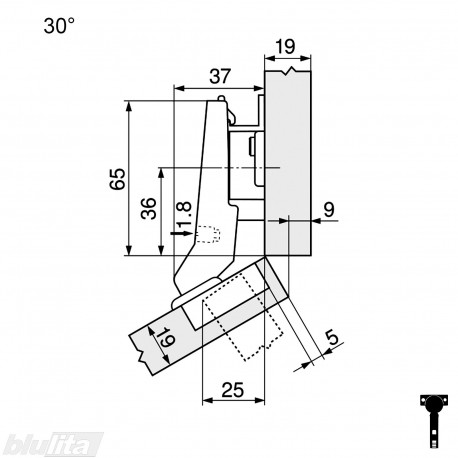 CLIP top lanksto komplektas N51, juodas ONYX