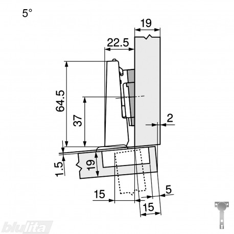 CLIP top lanksto komplektas N15