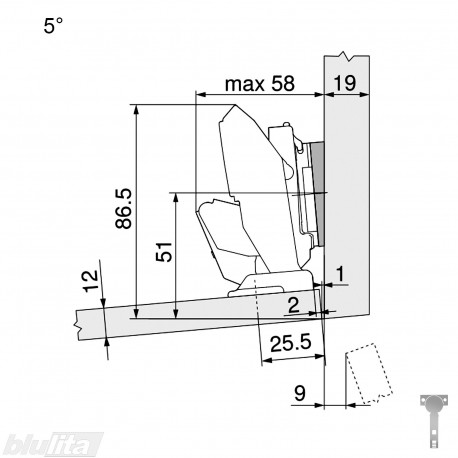 CLIP top lanksto komplektas ploniems fasadams N115