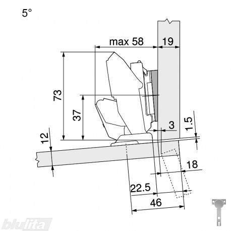 CLIP top lanksto komplektas ploniems fasadams N111