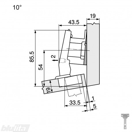 CLIP top lanksto komplektas N17, juoda ONYX